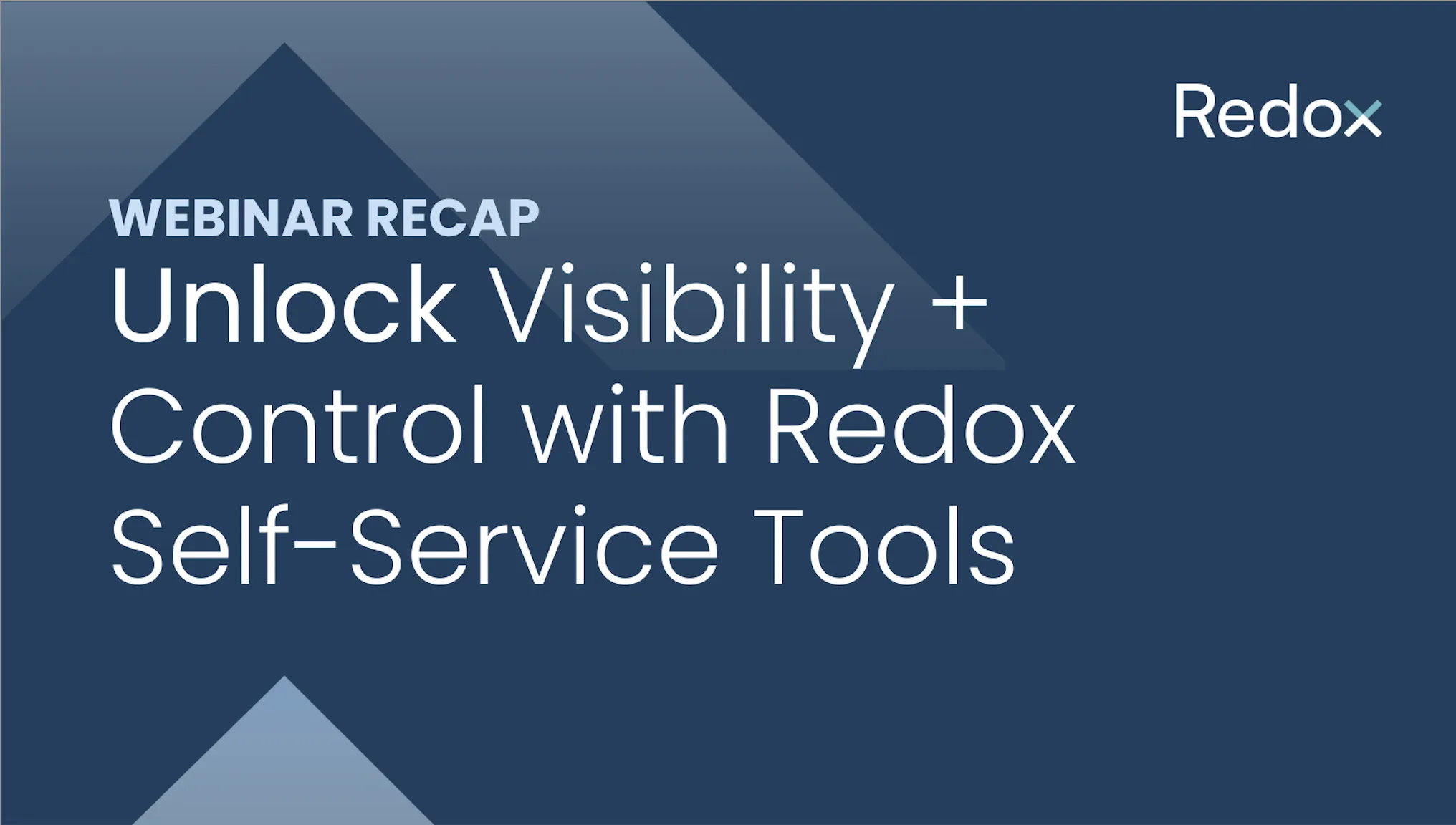 Self service webinar recap cover