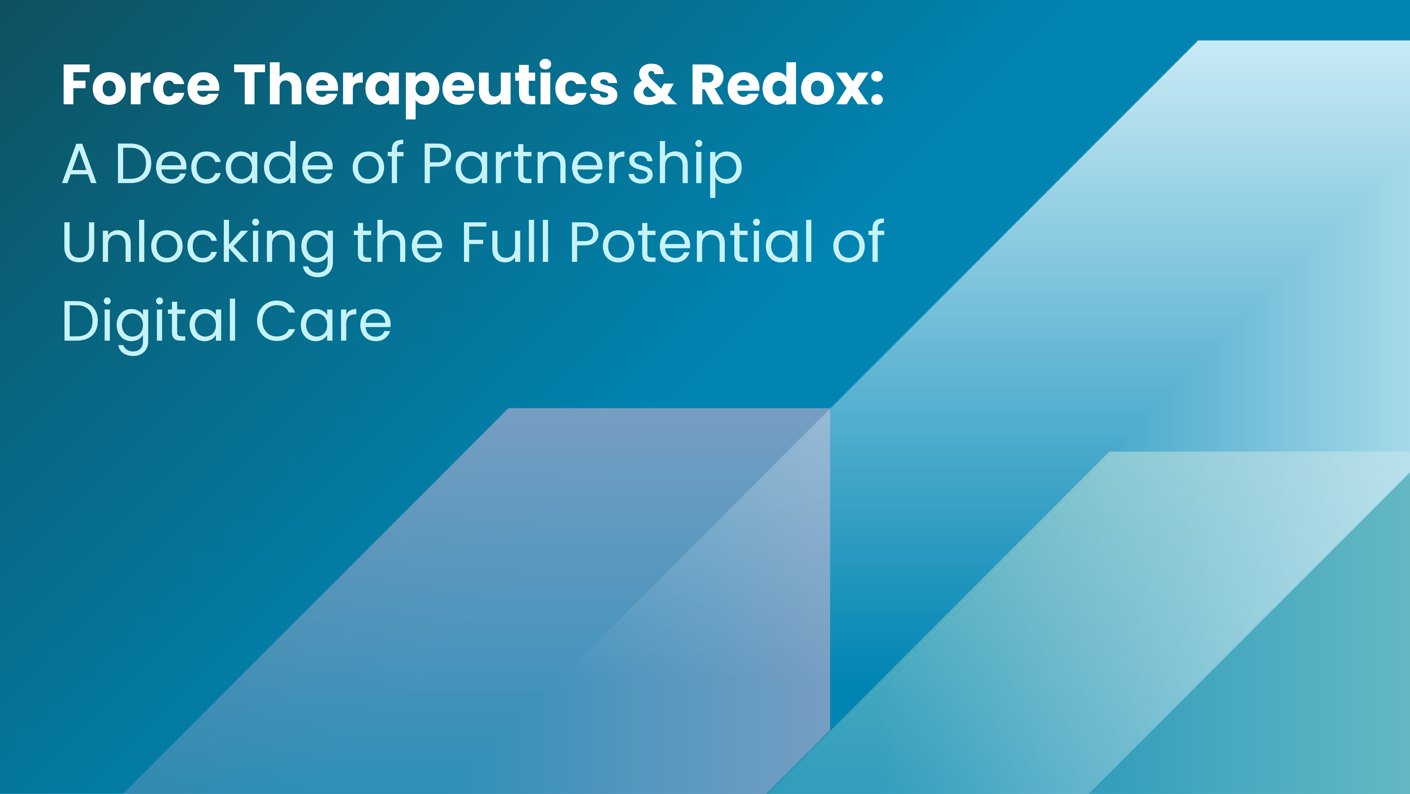 Force Therapeutics Redox decade partnership