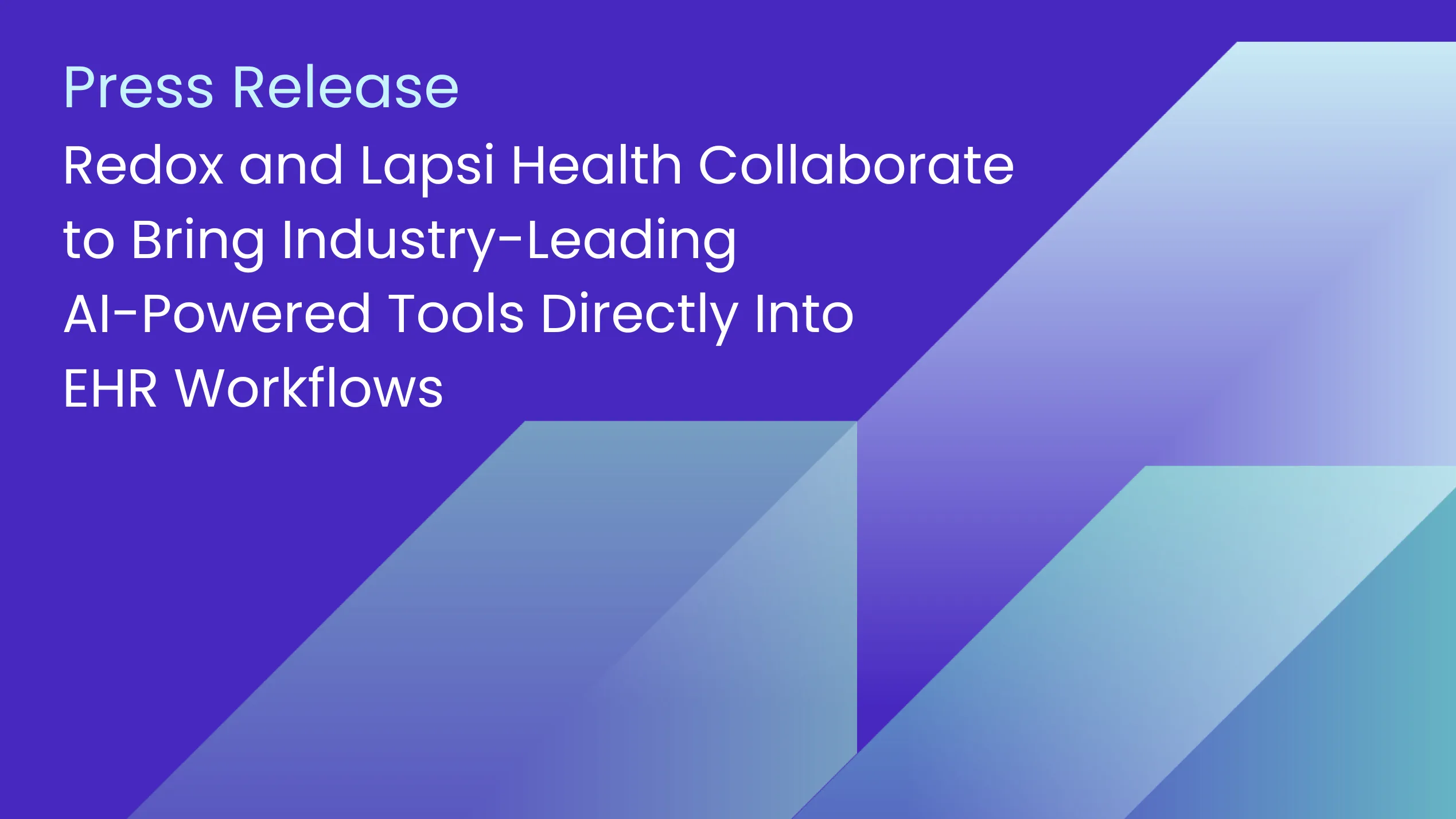 Redox Lapsi press release cover image