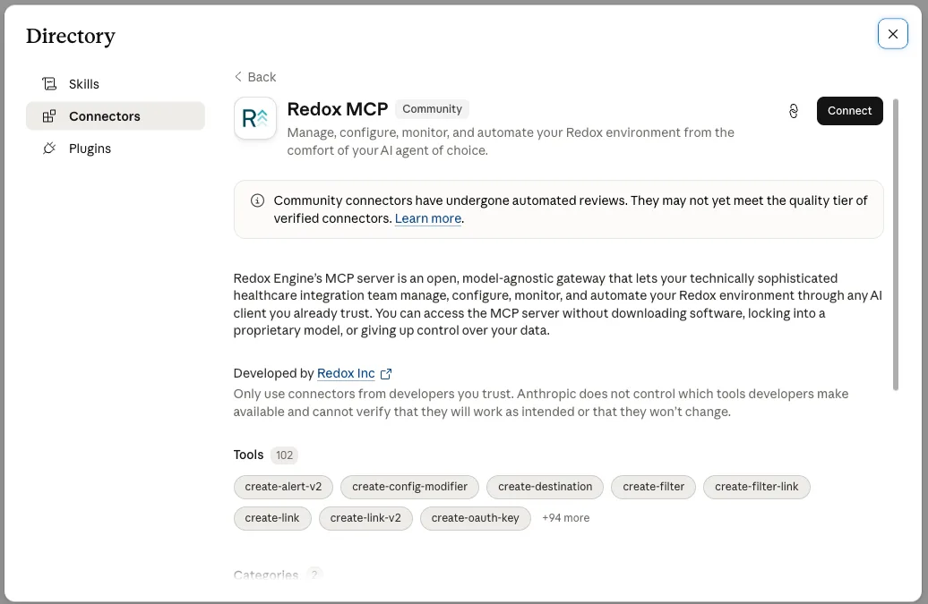 Redox Anthropic Marketplace