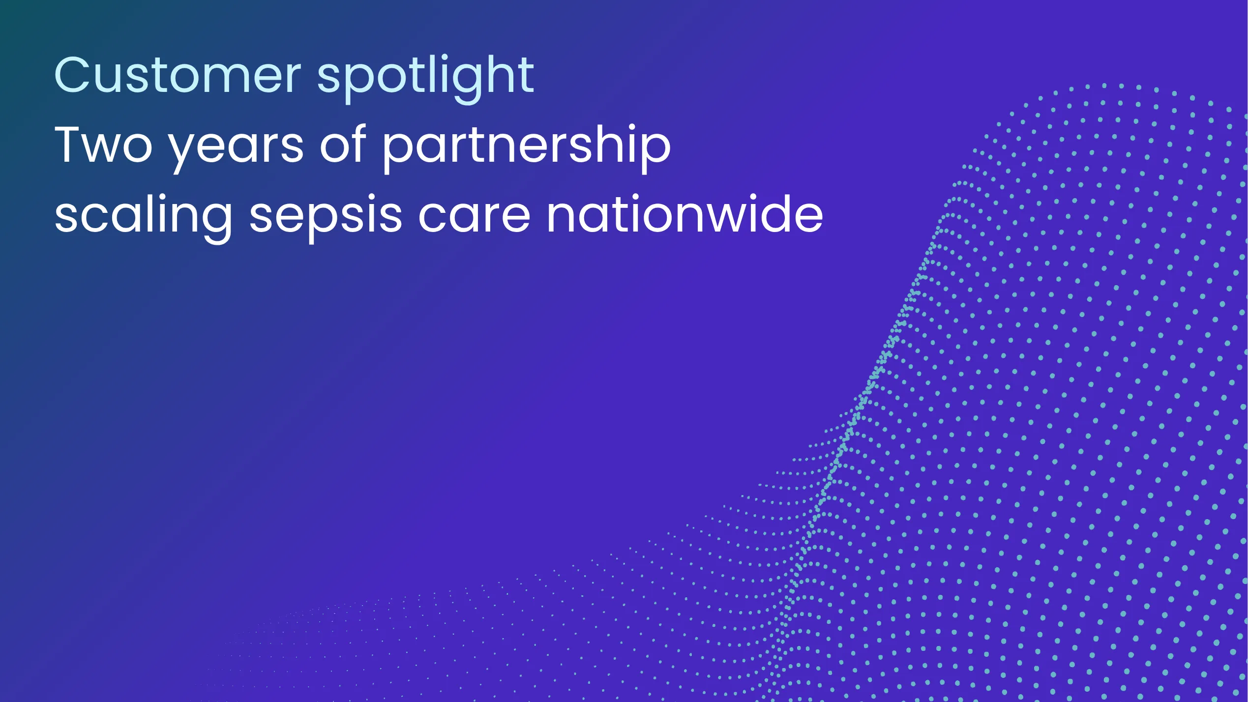 Cover image Two years of partnership scaling sepsis care nationwide